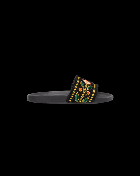 CASABLANCA Embroidered Terry Slides Unisex Slides